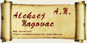 Aleksej Magovac vizit kartica